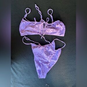 Skatie Purple Bikini Set